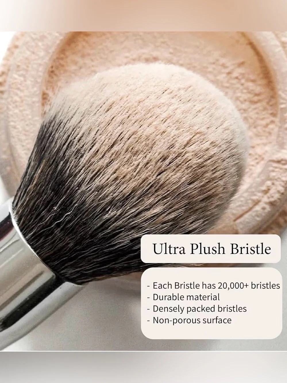 TADA Natural Beauty Kabuki Brush | Travel Makeup Blending Brush